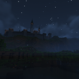 Castle Edurus Western Wall by Night